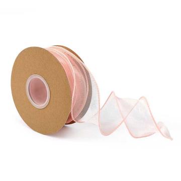 安赛瑞 鱼尾纱丝带，海葵粉 1卷装 240706