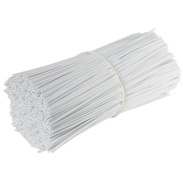 安赛瑞 包塑捆扎线，白扁，长10cm（5000根装），23550