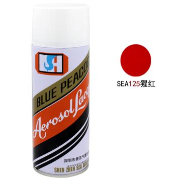 蓝孔雀 自动喷漆 125#猩红，450ml/瓶，12支/箱