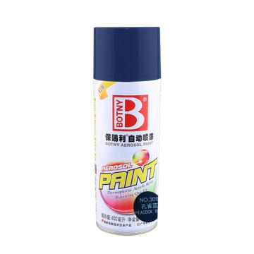 保赐利 自动喷漆，蓝色系列，309孔雀蓝，200g/400ml/12罐/箱/12罐/箱
