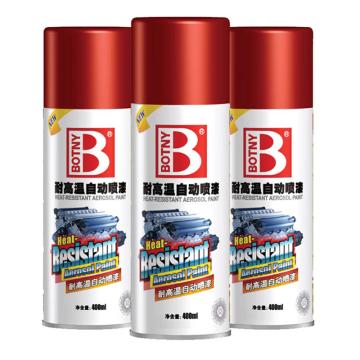 保赐利 耐高温自动喷漆，大红色，200℃，400ml/瓶，12瓶/箱
