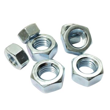 GB6170六角厚螺母，M5-0.8，碳钢8级，蓝白锌，1000个/包