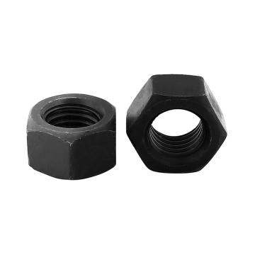 DIN934六角螺母，M8-1.25，碳钢8级，发黑，500个/包