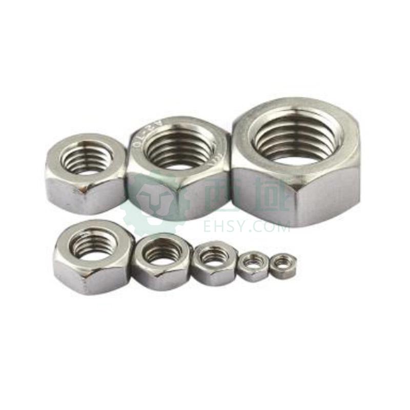 奥展 DIN934六角螺母，M4-0.7，不锈钢304，个