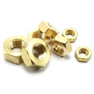 哈德威 铜六角螺母，M3-0.5，黄铜/本色，1000个/包