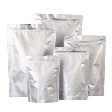 冰禹 铝箔自立式零食自封袋 茶叶密封袋 食品拉链袋，11*16+3(圆角)50个BYjq-27