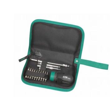 世达棘轮螺丝批组套，25件超短型柄，09342