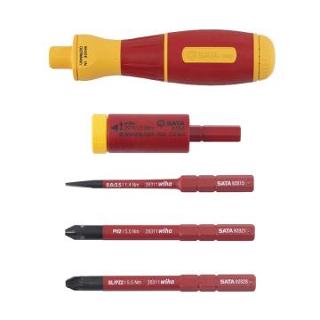 世达SATA VDE绝缘助力螺丝批组套，09361