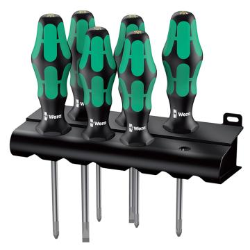 wera 维拉 6件套螺丝刀，组套，带刀架，05105622001
