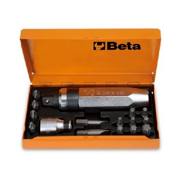 百塔Beta 1295型冲击螺丝批及批头组套，14件套，1295 /C14，012950108