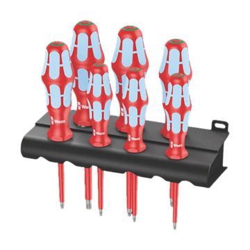 维拉wera 3167 i/7 TORX 不锈钢梅花螺丝刀套装，含展示架，7件套，05022767001