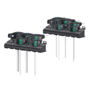 维拉wera 454/10 HF 英制T型柄六角螺丝刀套装，带固持功能，10件套，05023451001