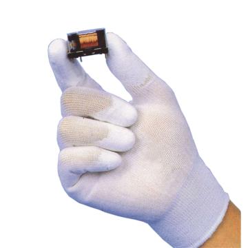 强生 PU涂层手套，82903502-9，PU手套 指尖涂层（手腕边咖啡色，12的倍数下单）