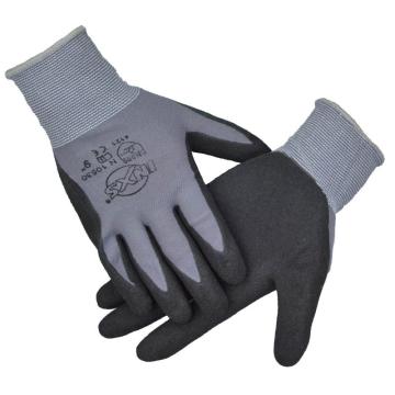 赛立特 丁腈涂层手套，N10530-9，13针灰色尼龙针织手套 手掌浸