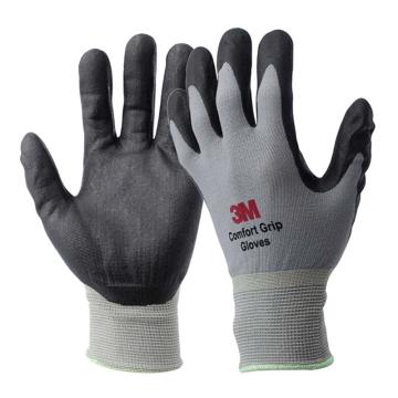 3M 丁腈涂层手套，WX300921201，灰色 XL 防滑耐磨手套