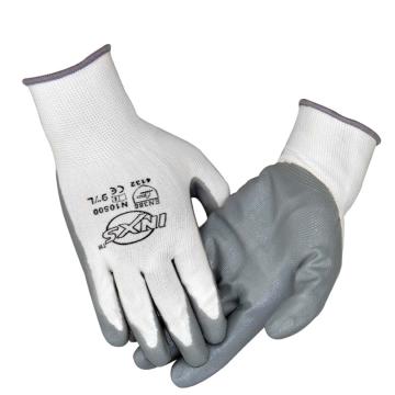 赛立特 丁腈涂层手套，N10500-9，13针白色复合丝针织手套 手掌浸