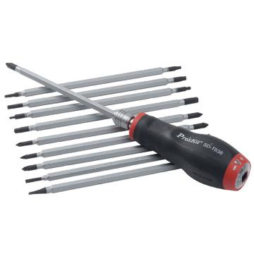 宝工Pro'sKit 可调式扭力螺丝刀，12件套，SD-T636