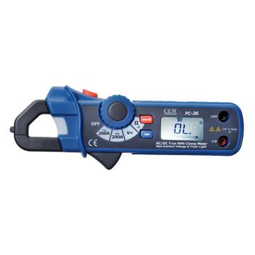 华盛昌/CEM 钳形表，三合一迷你型 交直流 真有效值，FC-36