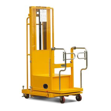 Raxwell 200Kg二级门架电动取货车，站人平台高度270-3220mm 载货平台(宽*深)550*600mm，RMCE0035