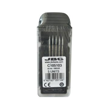 JBC 烙铁头，圆锥形，0.3mm，C105-103/C105103，5支/盒