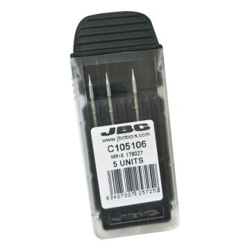 JBC 微型烙铁头，圆锥形，0.5mm，5支/盒，C105106