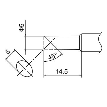 白光HAKKO 通用烙铁头T18系列，配套FX888D、FX889、FX600，T18-C5
