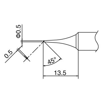 白光HAKKO 通用烙铁头T18系列，配套FX888D、FX889、FX600，T18-C05