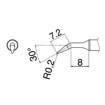 白光HAKKO 焊咀T31系列，配套焊台FX-100，T31-02JL02