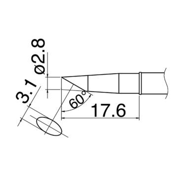 白光HAKKO 焊咀T31系列，配套焊台FX-100，T31-01BC28