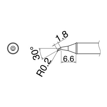 白光HAKKO 焊咀T31系列，配套焊台FX-100，T31-02JS02