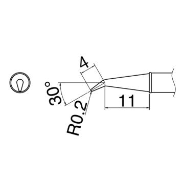 白光HAKKO 焊咀T31系列，配套焊台FX-100，T31-02J02