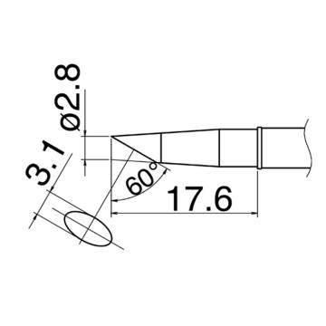白光HAKKO 焊咀T31系列，配套焊台FX-100，T31-02BC28