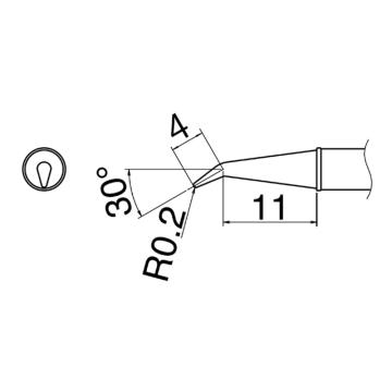 白光HAKKO 焊咀T31系列，配套焊台FX-100，T31-01J02