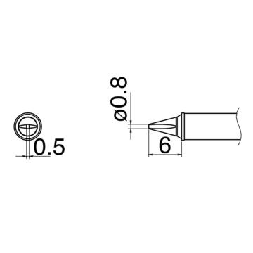 白光HAKKO 焊咀T31系列，配套焊台FX-100，T31-02WD08