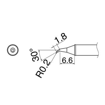 白光HAKKO 焊咀T31系列，配套焊台FX-100，T31-01JS02