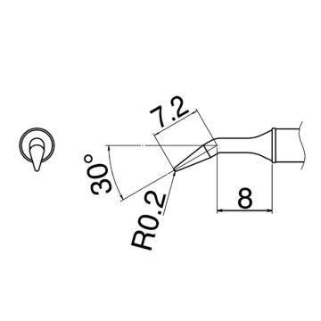 白光HAKKO 焊咀T31系列，配套焊台FX-100，T31-01JL02