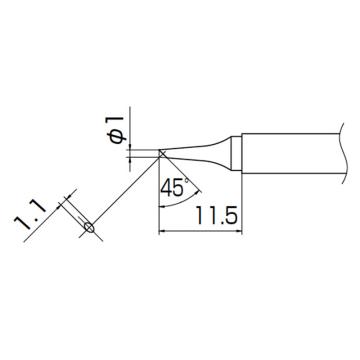 白光HAKKO 烙铁头T13系列，配套FM-2026 ，T13-BC1