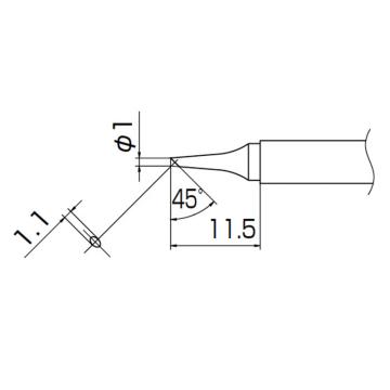 白光HAKKO 烙铁头T13系列，配套FM-2026，T13-BCF1