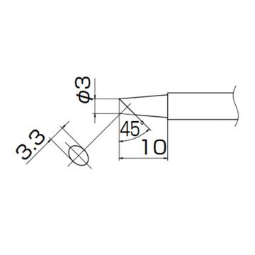 白光HAKKO 烙铁头T13系列，配套FM-2026，T13-BC3