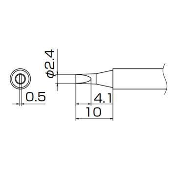 白光HAKKO 烙铁头T13系列，配套FM-2026，T13-D24