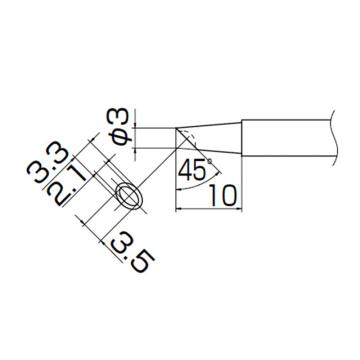 白光HAKKO 烙铁头T13系列，配套FM-2026，T13-BCM3