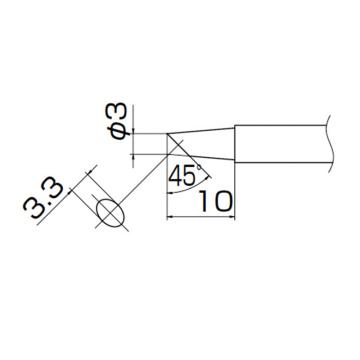 白光HAKKO 烙铁头T13系列，配套FM-2026，T13-BCF3