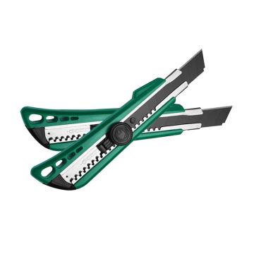 世达美工刀，塑柄旋钮 8节18x100mm， 93429