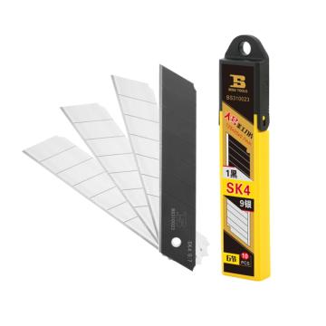 波斯BOSI 25MM美工刀刀片（9+1）（10片/盒），BS310023