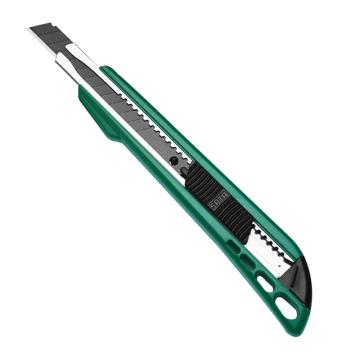 世达美工刀，塑柄推钮 13节9x80mm， 93426