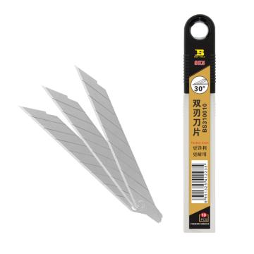 波斯BOSI 30°小号美工刀片5*9*0.4mm（10片/盒），BS310010