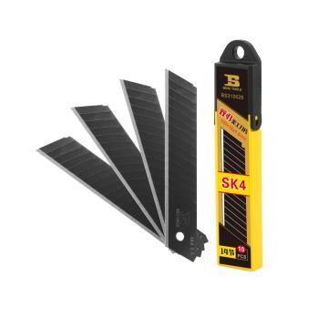 波斯BOSI 18MM黑色美工刀刀片（10片/盒），BS310026