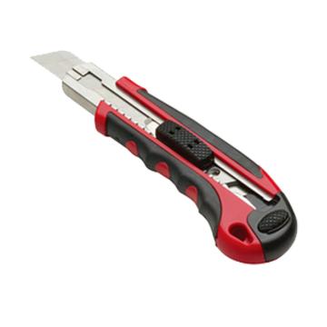 力易得 美工刀，重型双色塑柄 18mm，E7017