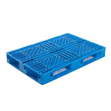 Raxwell 网格田字托盘，尺寸:1200×800×135mm，动载:1000kg，静载:3000kg，蓝色，不含钢管
