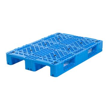 Raxwell 网格川字托盘，尺寸:1200×800×150mm，动载:1000kg，静载:4000kg，蓝色，不含钢管